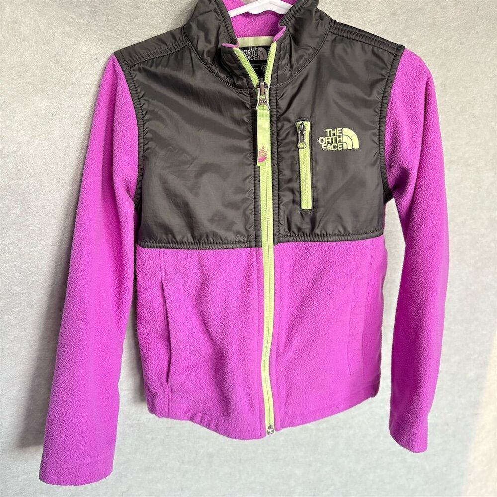 The North Face Girls' Denali Fleece Jacket Magenta Pink 2XS Full Zip Casual